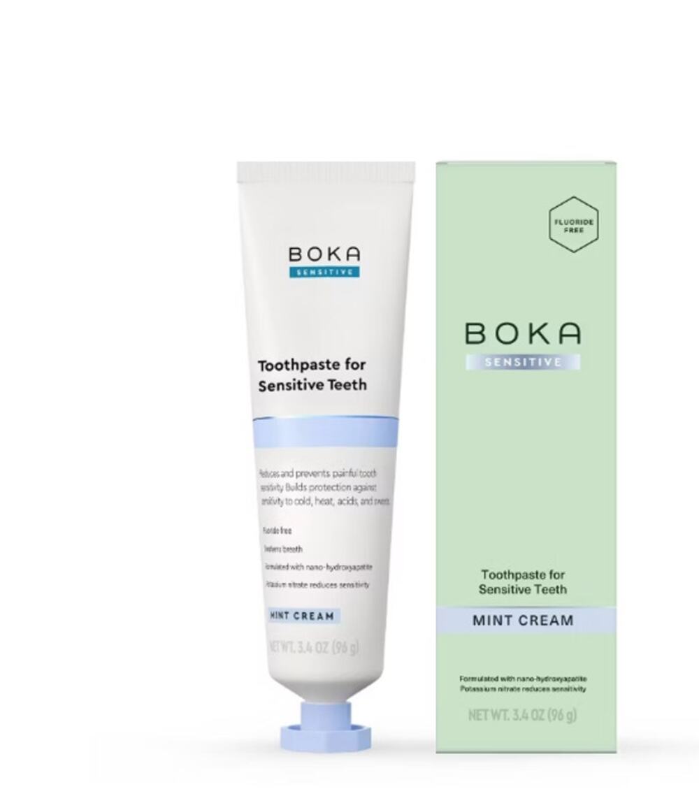 BOKA | SENSITIVE NANO-HYDROXYAPATITE TOOTHPASTE | MINT CREAM 3.4OZ.